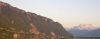 View on Chillon Castle an Mountain